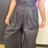 Black Wide Leg Romper