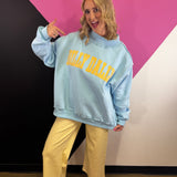 Dilly Dally Reversible Mockneck Sweatshirt