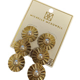 Kai Gold & Pearl Earrings