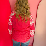 Heart & Stripe Patchwork Top