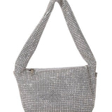 Silver Blingy Rhinestone Handbag