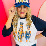 Nutcracker Blue Pom Trucker Hat