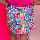 Postmarked In Paradise Skort