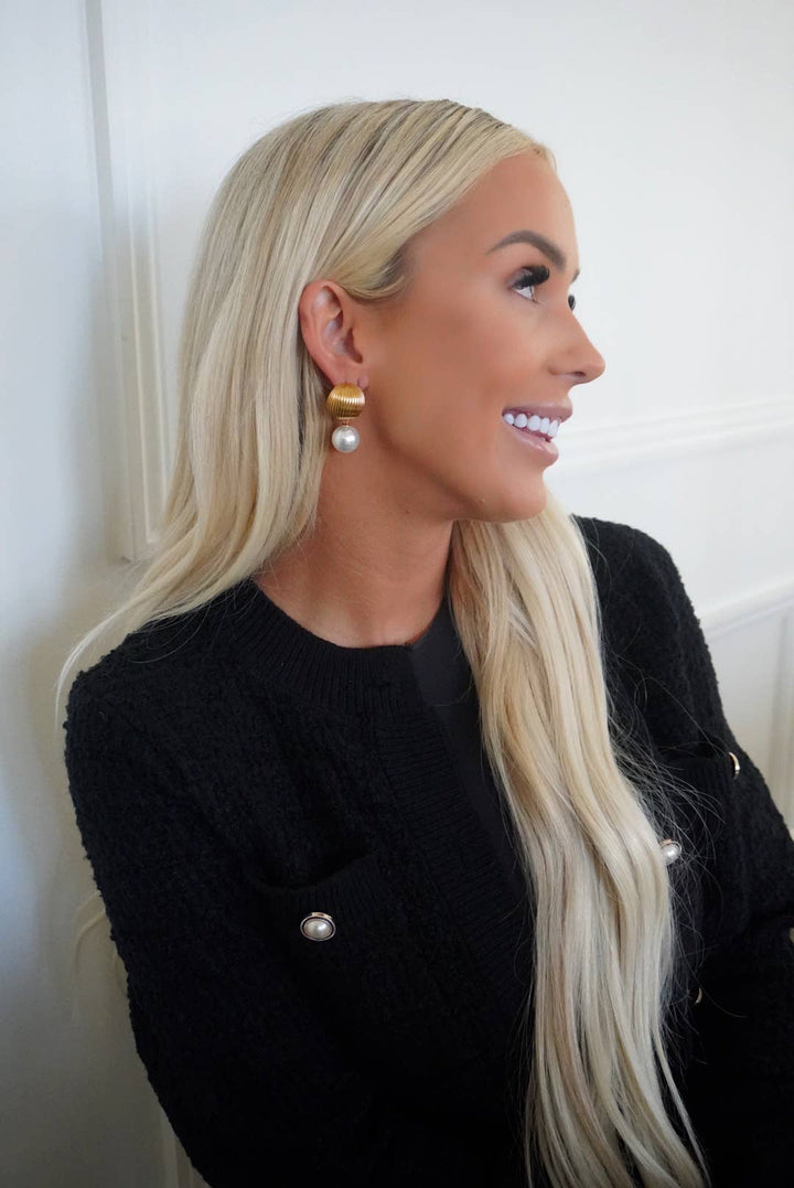 Aubrey Gold Earrings (Water Resistant)
