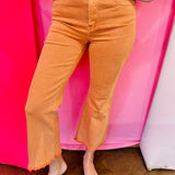 Zenana Orange Cropped Jeans
