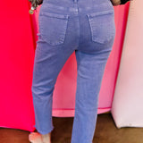 Zenana Lavender Cropped Jeans