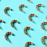 Rainbow Rhinestone Hoop