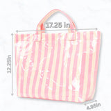 Black & White Striped Tote Bag