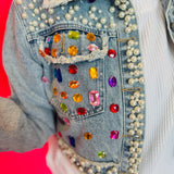 Glam Gemstone Denim Jacket