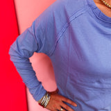 Cornflower Blue Raglan Top