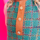 Sleeveless Tweed Knit Dress