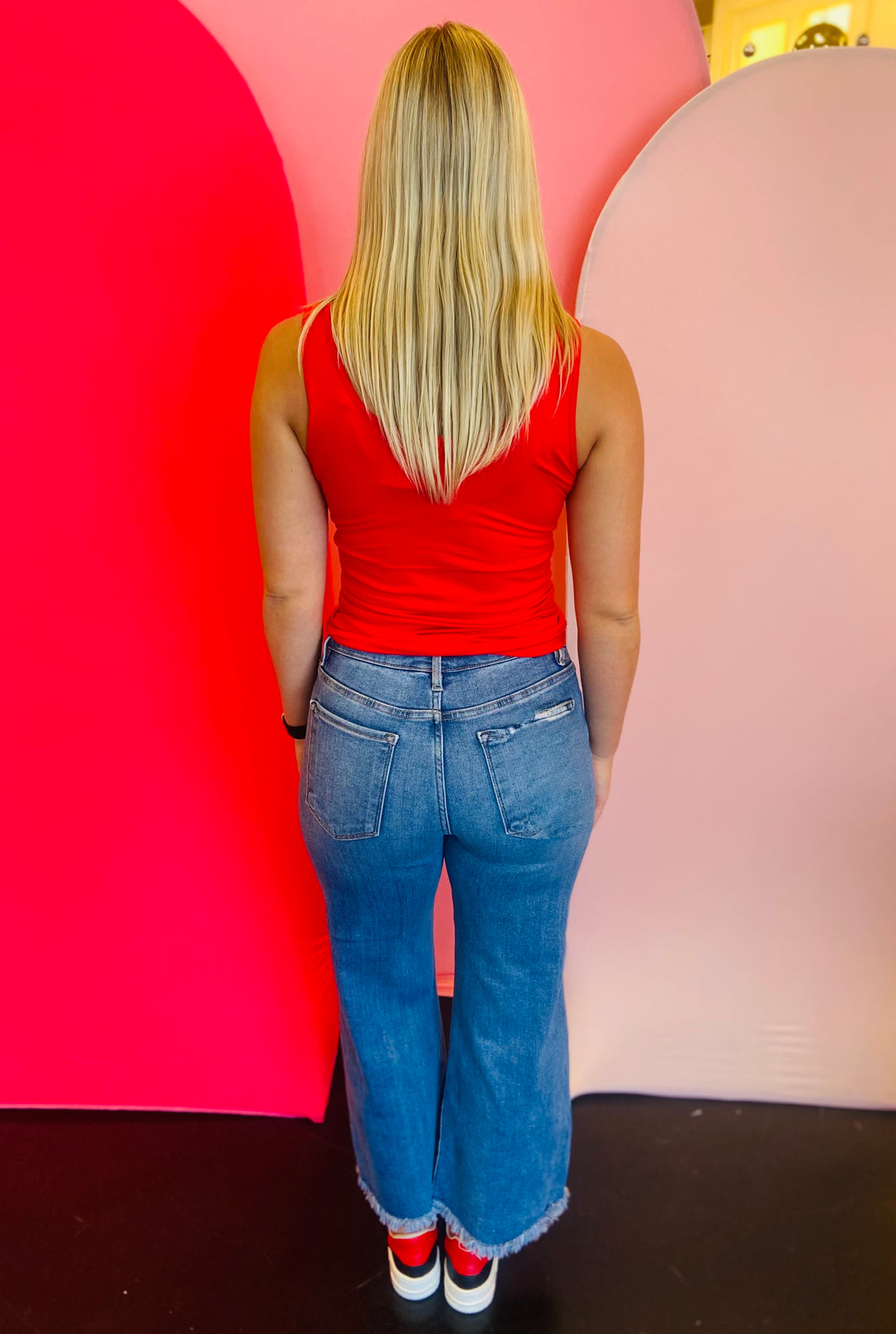 Red Seamless Tank Top