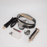 Black / Gold Gameday Football Crossbody Bag