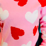 Pearl Embellished Heart Sweater