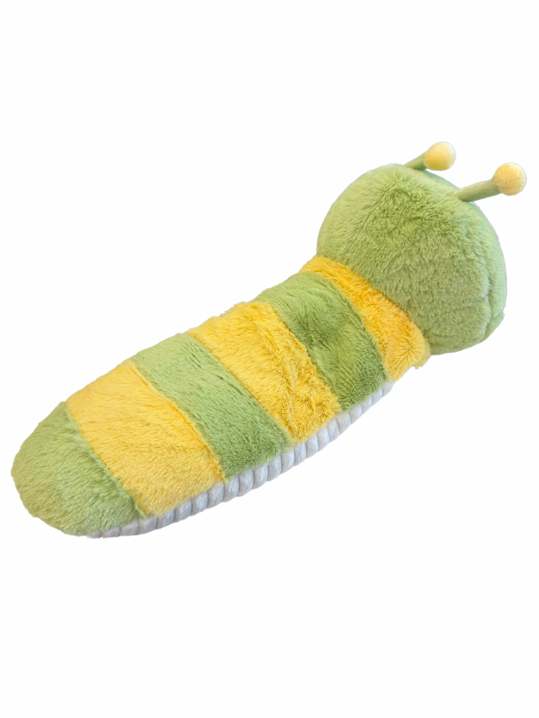 Colorful Caterpillar Warmies® plush, microwavable and lavender-scented, weighted for comfort, safe for all ages.