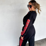 Merry Plaid Pant Set