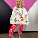 Dashing Through The Snow Christmas Sweatshirt