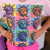 Little Miss Retro Liberty Bling Tee