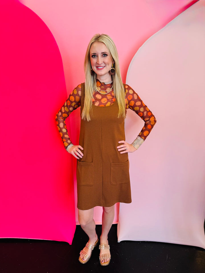 Keigan Pumpkin Perfection Mesh Top
