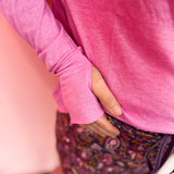 Mauve Raglan Top