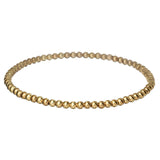 Bara Boheme elegant 14K gold filled beaded bracelet with 3mm beads.