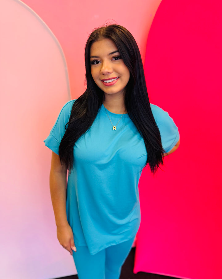 Ice Blue Loungewear Set