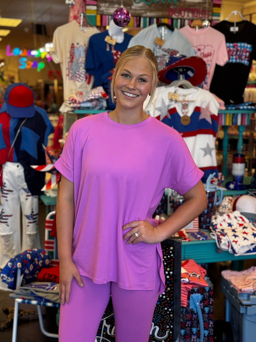 Bright Mauve Loungewear Set