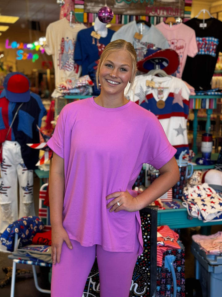 Bright Mauve Loungewear Set