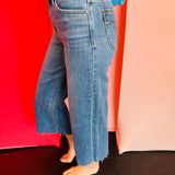 Judy Blue Cropped Classic Raw Hem Jeans