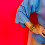 Sky Blue Scallop Top