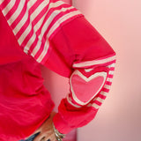 Heart & Stripe Patchwork Top