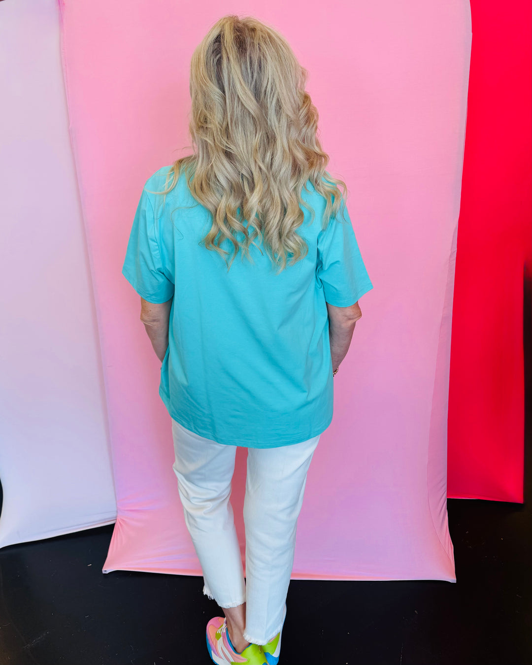 Roar Sequin Mint Tee