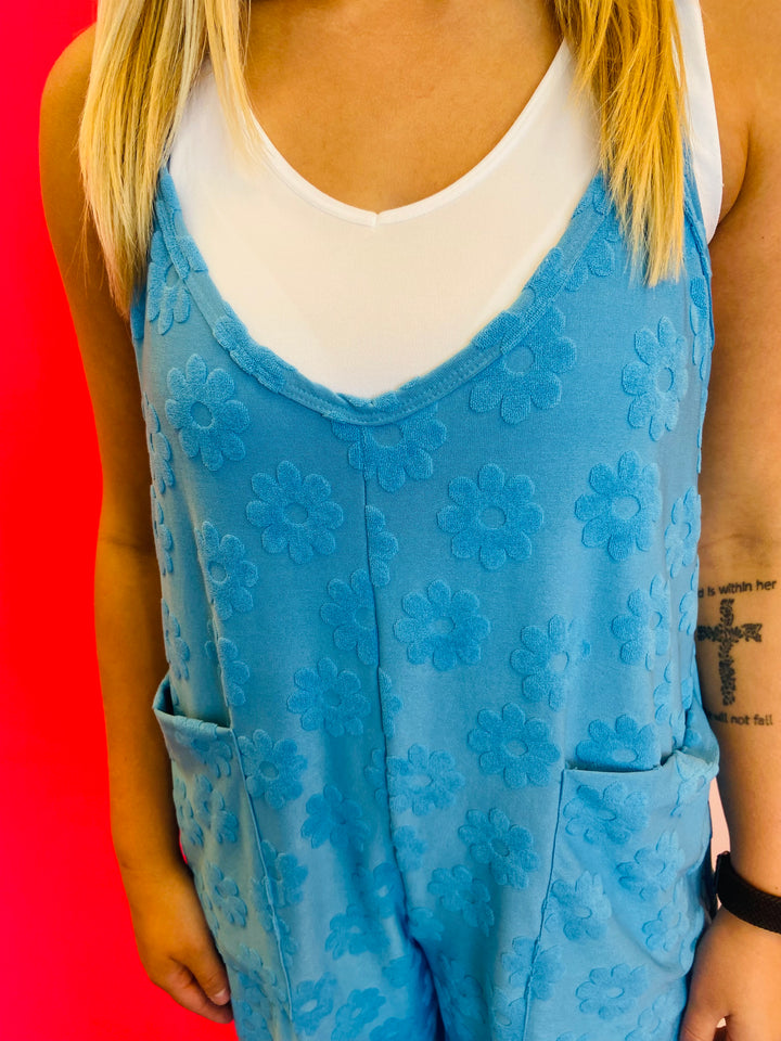 Blue Daisy Karli Overalls
