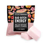 Set of four grapefruit-scented Bad Bitch Energy shower steamers with essential oils for relaxation.