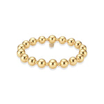 Bara Boheme Dolores gold filled beaded bracelet with mixed 2mm and 8mm beads