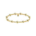 Bara Boheme Jasmine gold filled beaded bracelet with mixed 3mm and 6mm beads