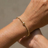 Bara Boheme Olivia Gold Filled Beaded Bracelet (Waterproof)