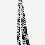 Black and white polka dot tie classic retro dotted necktie accessory.