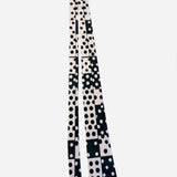 Black and white polka dot tie classic retro dotted necktie accessory.