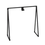 Black freestanding art stand for displaying 6x6 prints and charms