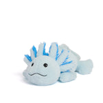 Blue Axolotl Warmies Junior plush with soft weighted microwavable design.