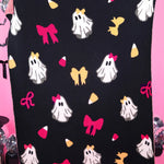 Boo-tiful GiGi the Ghost Blanket with festive ghost and bow Halloween print.