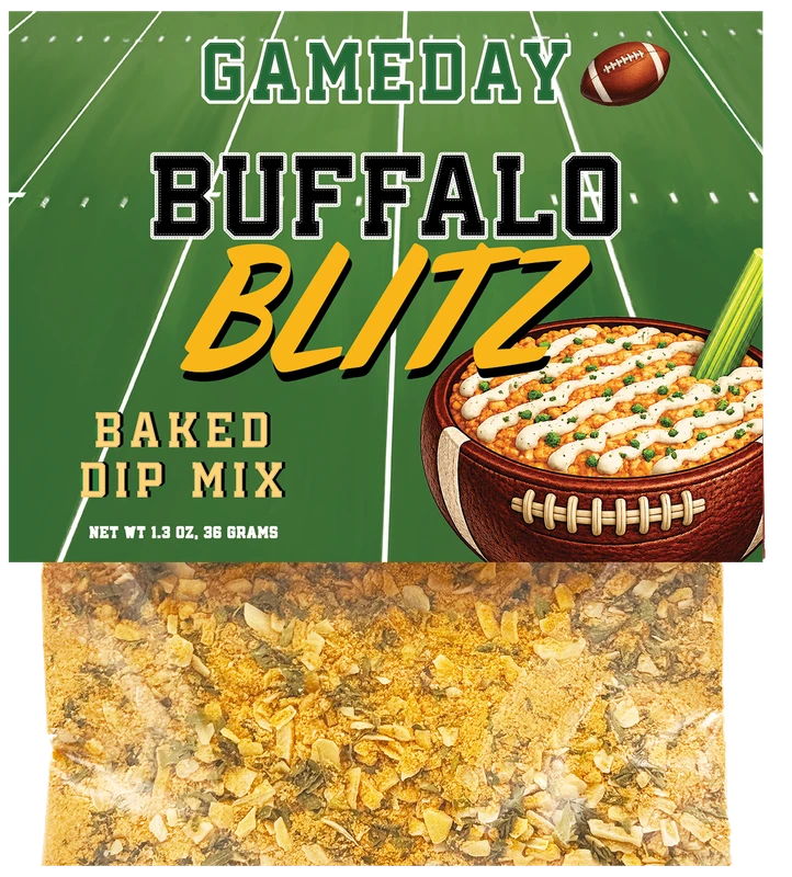 Buffalo Blitz Dip Mix for easy hot or cold buffalo dip