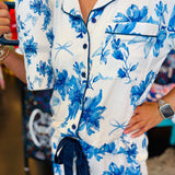 Blossom Short Sleeve Ruffle Pajama Set