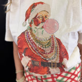 Santa Bubble Blingy Tee