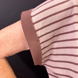 Mocha/Brown Striped Tee Dress