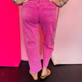 Hot Pink Barrel Pants