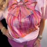 Pumpkin Bow Bliss Blingy Tee