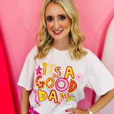 Poppy & Pine Softball It's a Good Day Tee