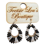 Beaded Teardrop Earring